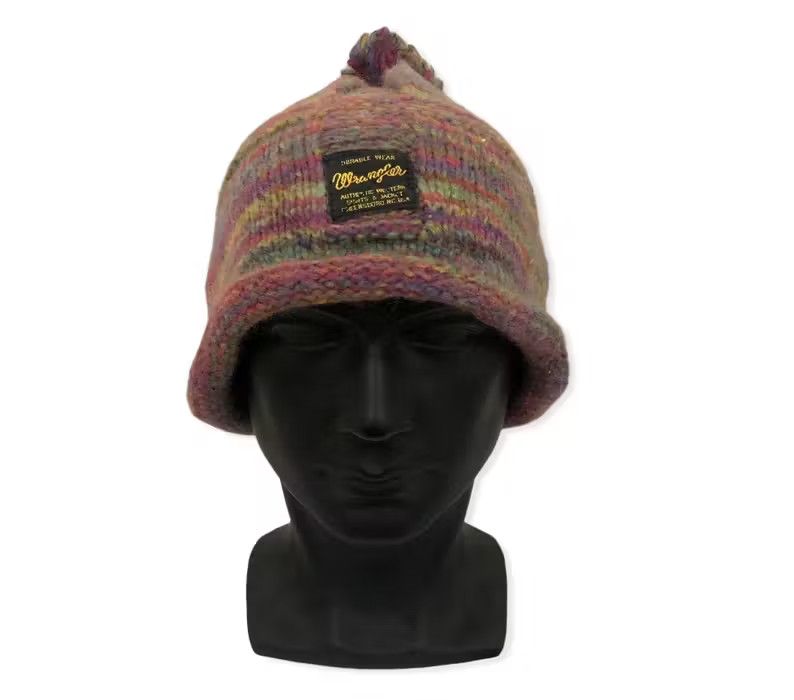 Vintage × Wrangler Vintage Wrangler Multicolour Beanie Hat Size ONE SIZE - 1 Thumbnail