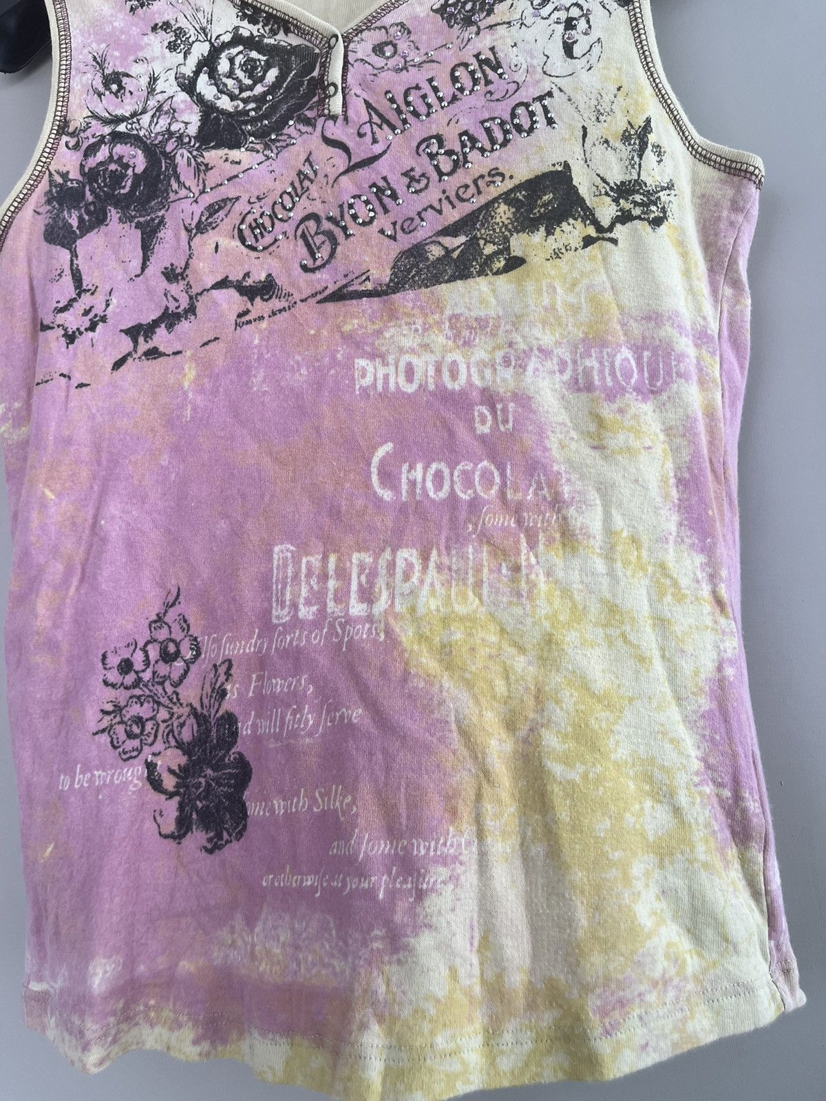 If Six Was Nine Skinny Minnie Tank Tops Y2k Poem Abstract Size L / US 10 / IT 46 - 5 Thumbnail