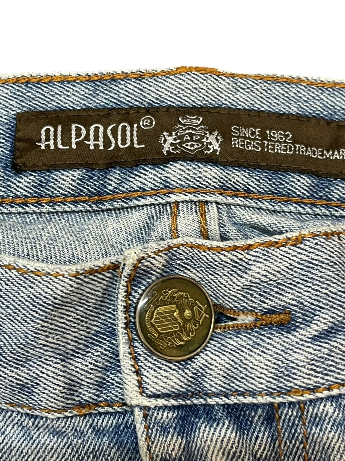4GSELLER × Beauty Beast Vintage Alpasol Baggy Distressed Hairy Leg Denim Size US 36 / EU 52 - 5 Thumbnail