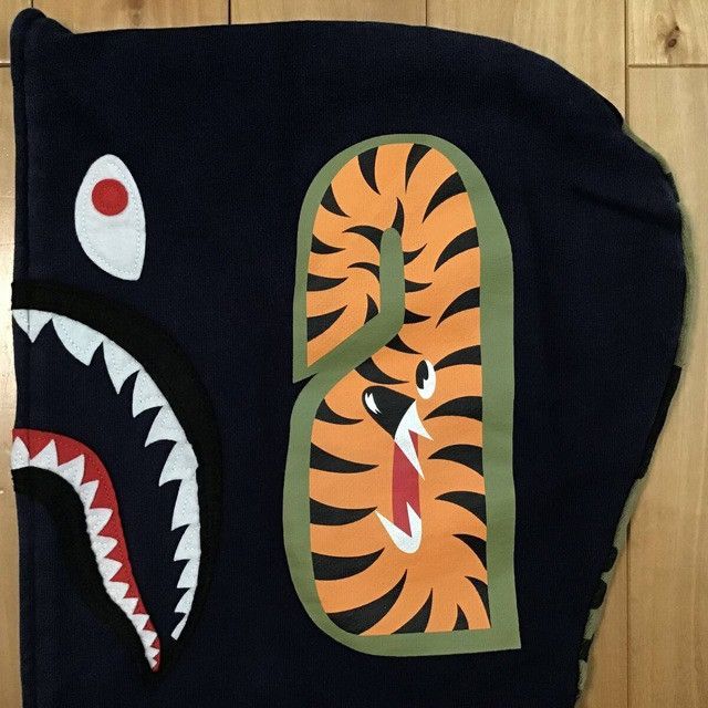 Bape BAPE Batting shark full zip hoodie jacket a bathing ape Size US M / EU 48-50 / 2 - 5 Thumbnail