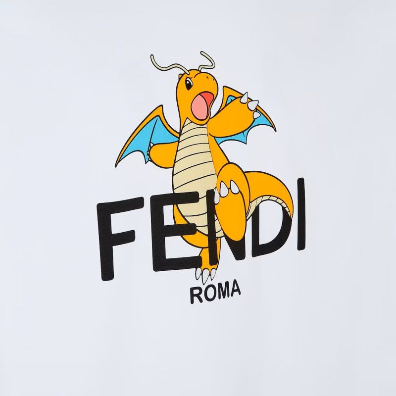 Fendi o1w1db10625 FS9626 T-Shirt in White Size US L / EU 52-54 / 3 - 3 Thumbnail