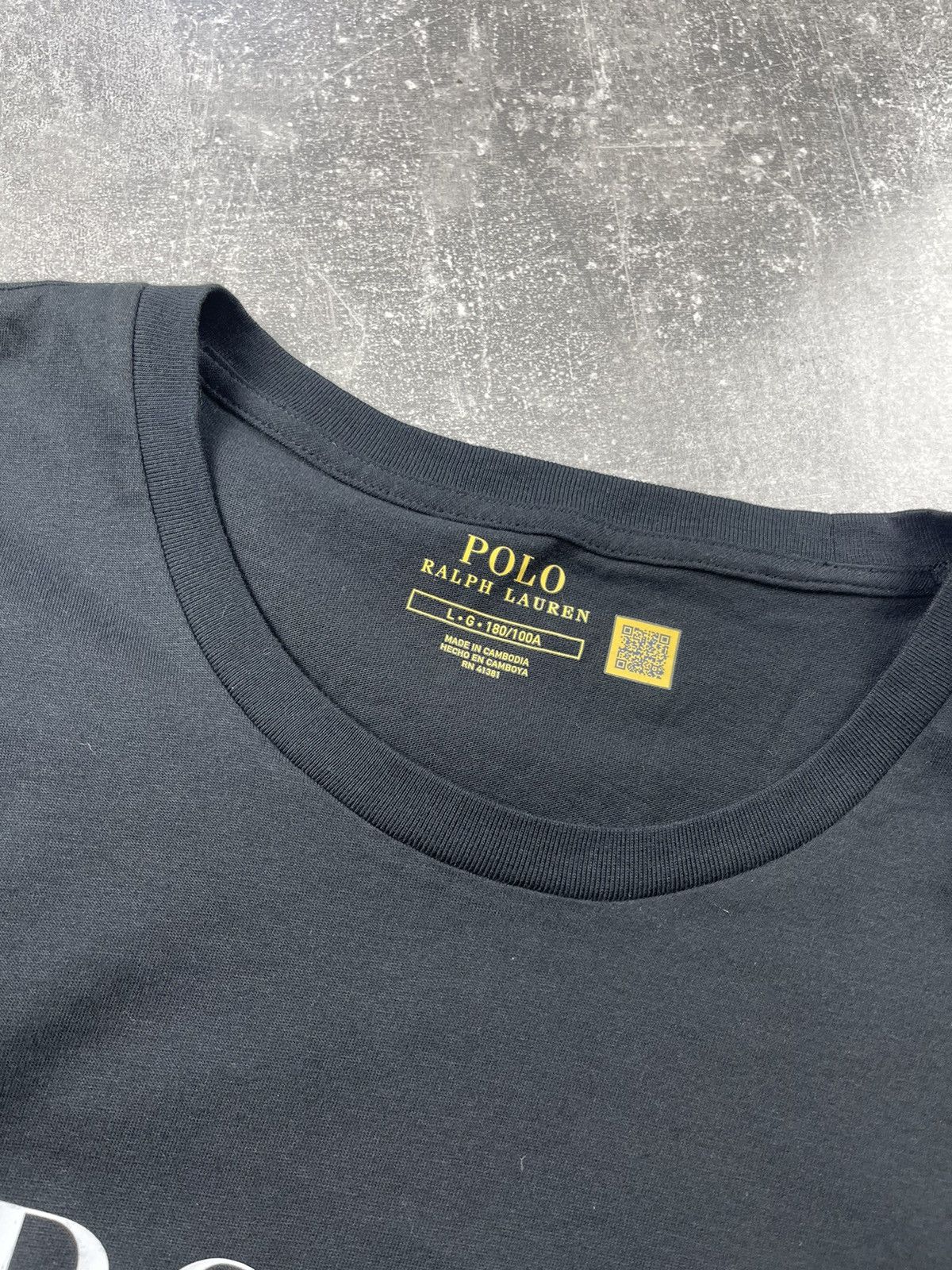 Polo Ralph Lauren Polo Ralph Lauren Black Long Sleeve Logo T-Shirt Size US L / EU 52-54 / 3 - 8 Thumbnail