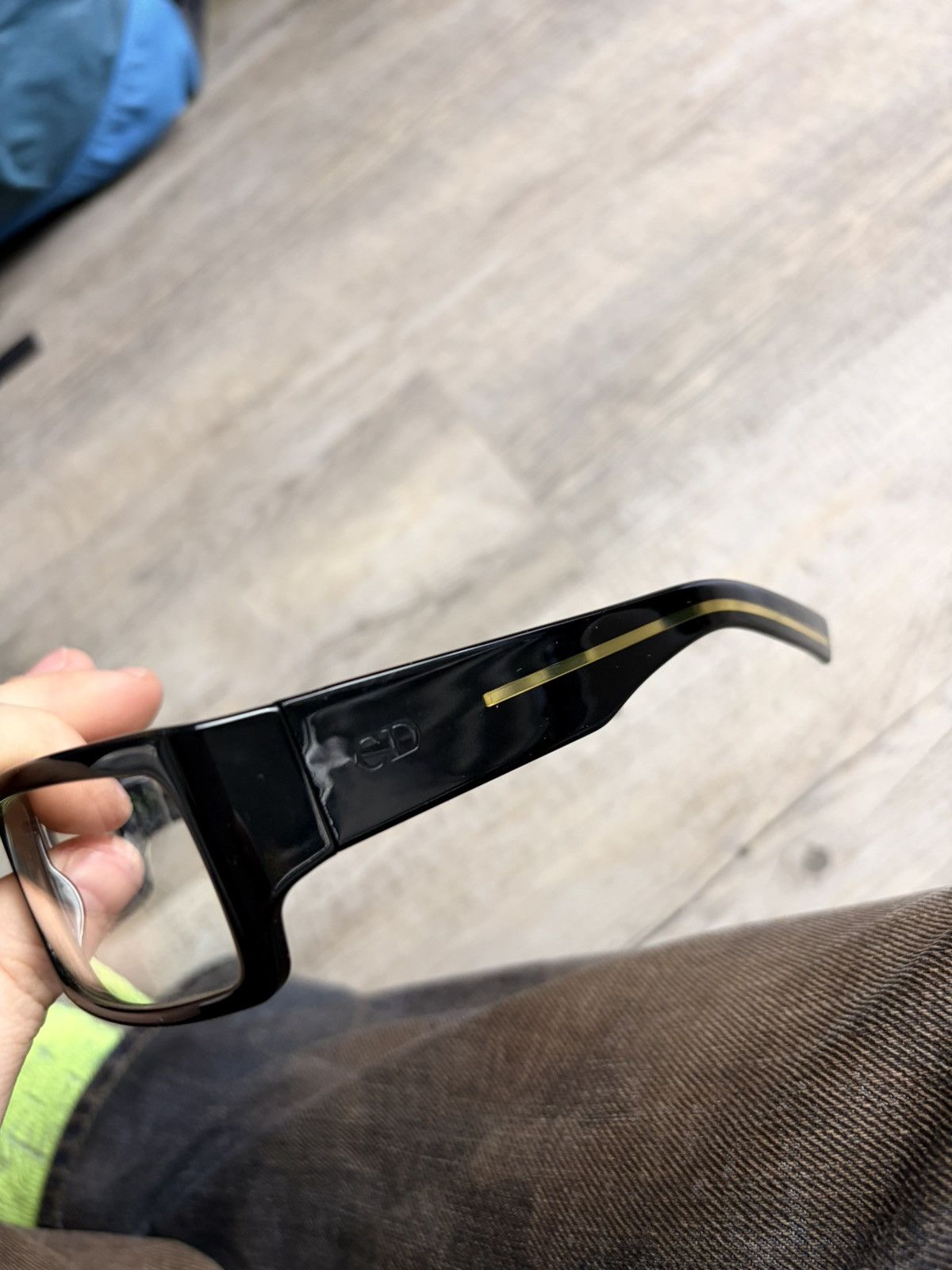 Dior × Hedi Slimane Dior Homme black tie 3/s thin sunglasses by Hedi Slimane Size ONE SIZE - 6 Thumbnail
