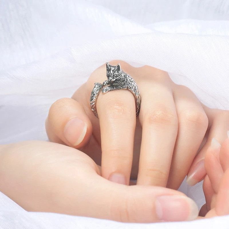 Other Retro Dark Cat Kitty Ring Size ONE SIZE - 2 Thumbnail