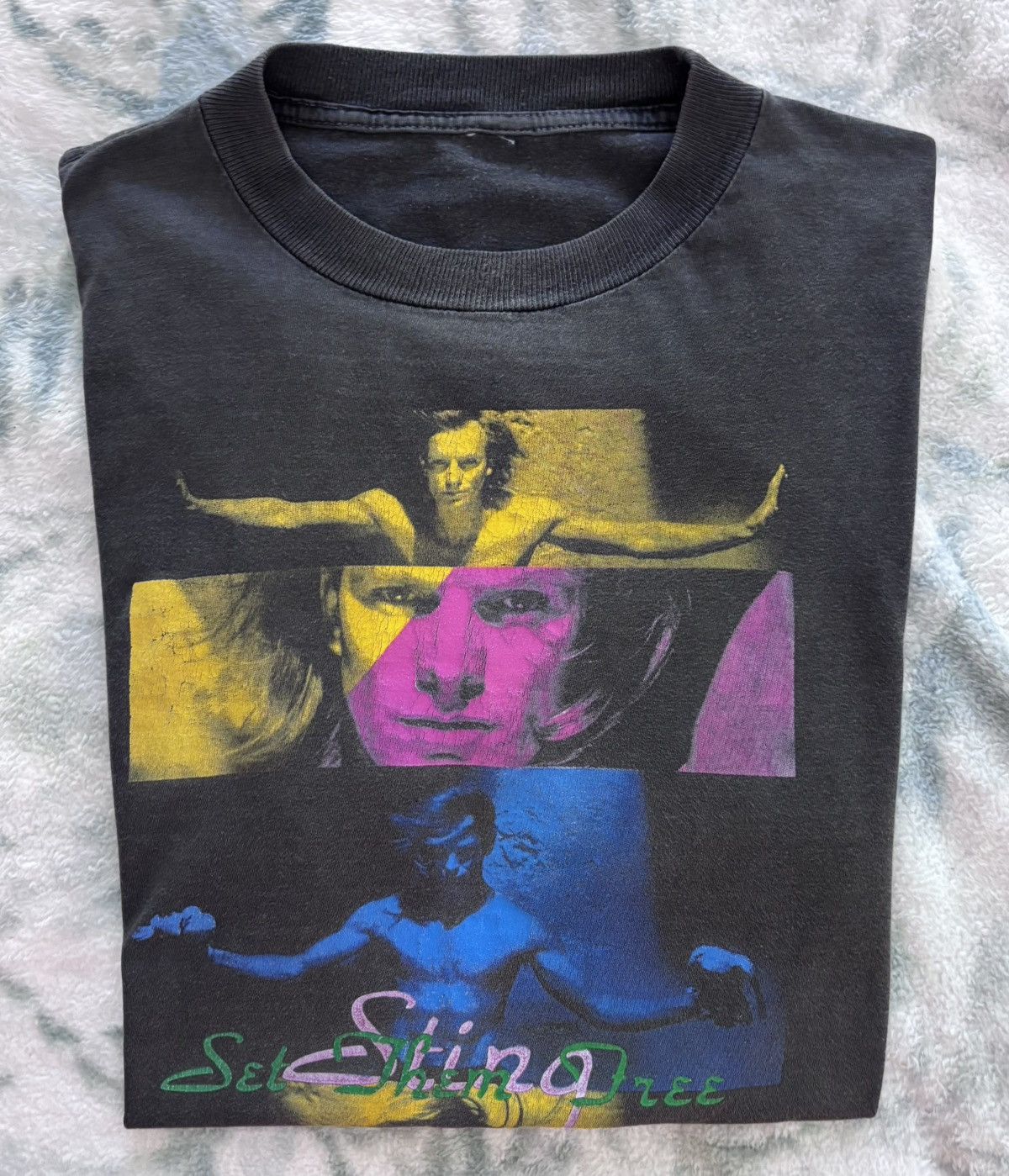 Band Tees Vintage early 1990s Sting “Set Them Free” T-Shirt L Size US L / EU 52-54 / 3 - 12 Thumbnail