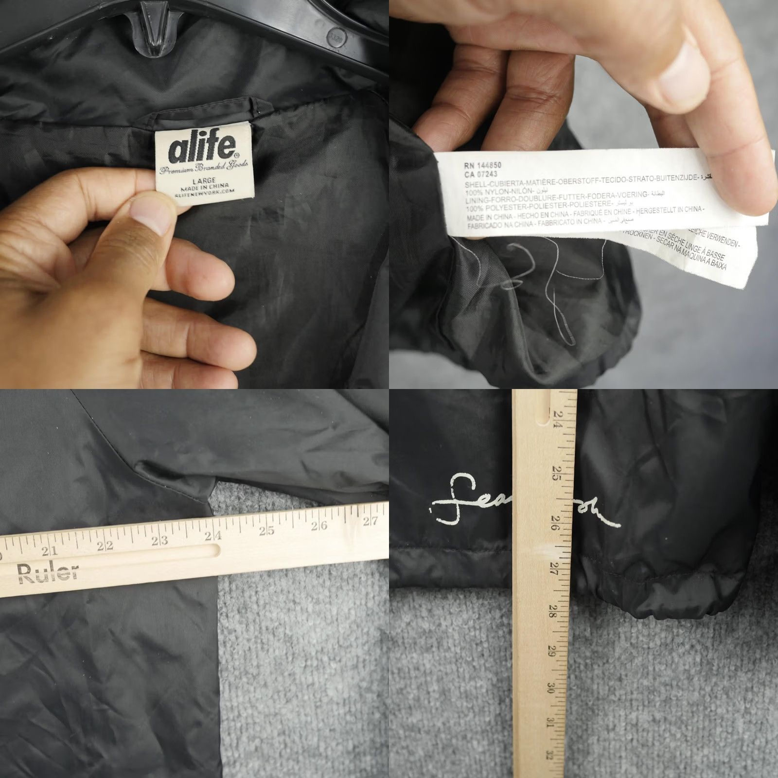 Alife ALIFE Jacket Mens Large Black Alife NYC Racing Windbreaker Hip Hop Graphic Size US L / EU 52-54 / 3 - 8 Thumbnail