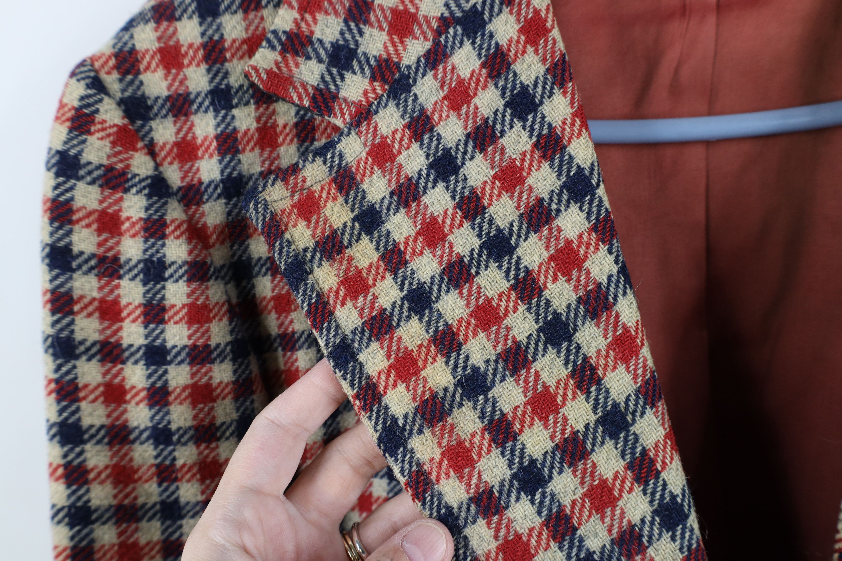 Vintage Vintage 60s 70s Rockabilly Suit Coat Blazer Jacket Plaid USA Size US XXL / EU 58 / 5 - 5 Thumbnail
