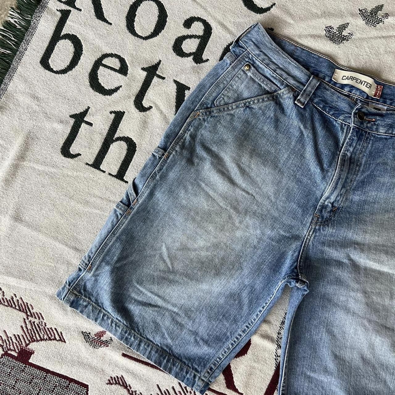 Levi's × Vintage Vintage Y2K Denim Skater Style Summer Levis Carpenter shorts Size US 34 / EU 50 - 2 Thumbnail