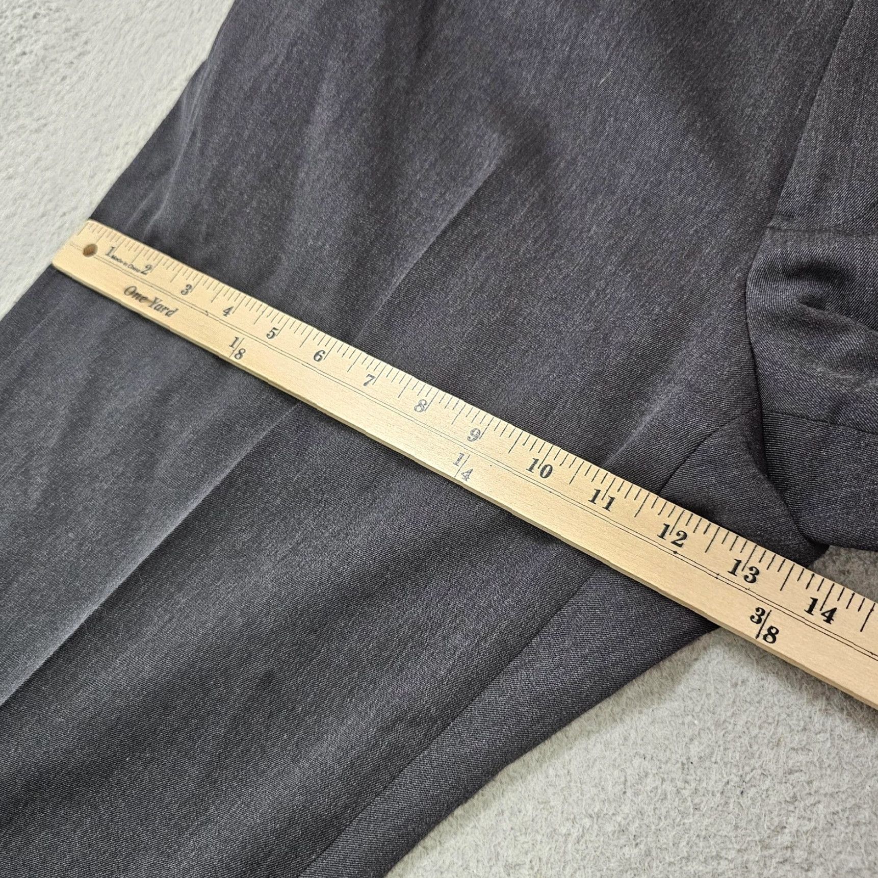Brooks Brothers Brooks Brothers Madison Dress Pants Adult 37x27 Gray Wool Flat Front Pockets Mens Size US 37 - 5 Thumbnail