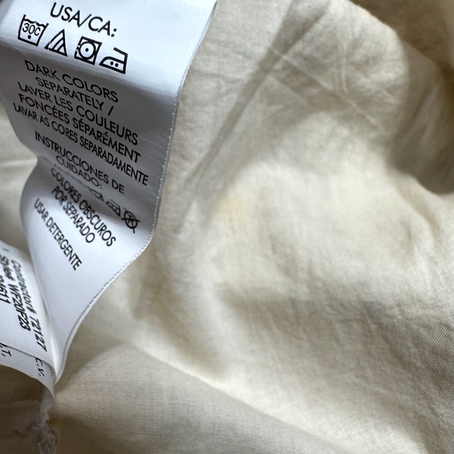 Calvin Klein Calvin Klein Jeans Beige Pull On Mini Skirt Elastic Waist Flare 6 NWT Women's Skirt Short Beige Elastic Lined Geometric Pattern Mens? Size 28" / US 6 / IT 42 - 6 Thumbnail
