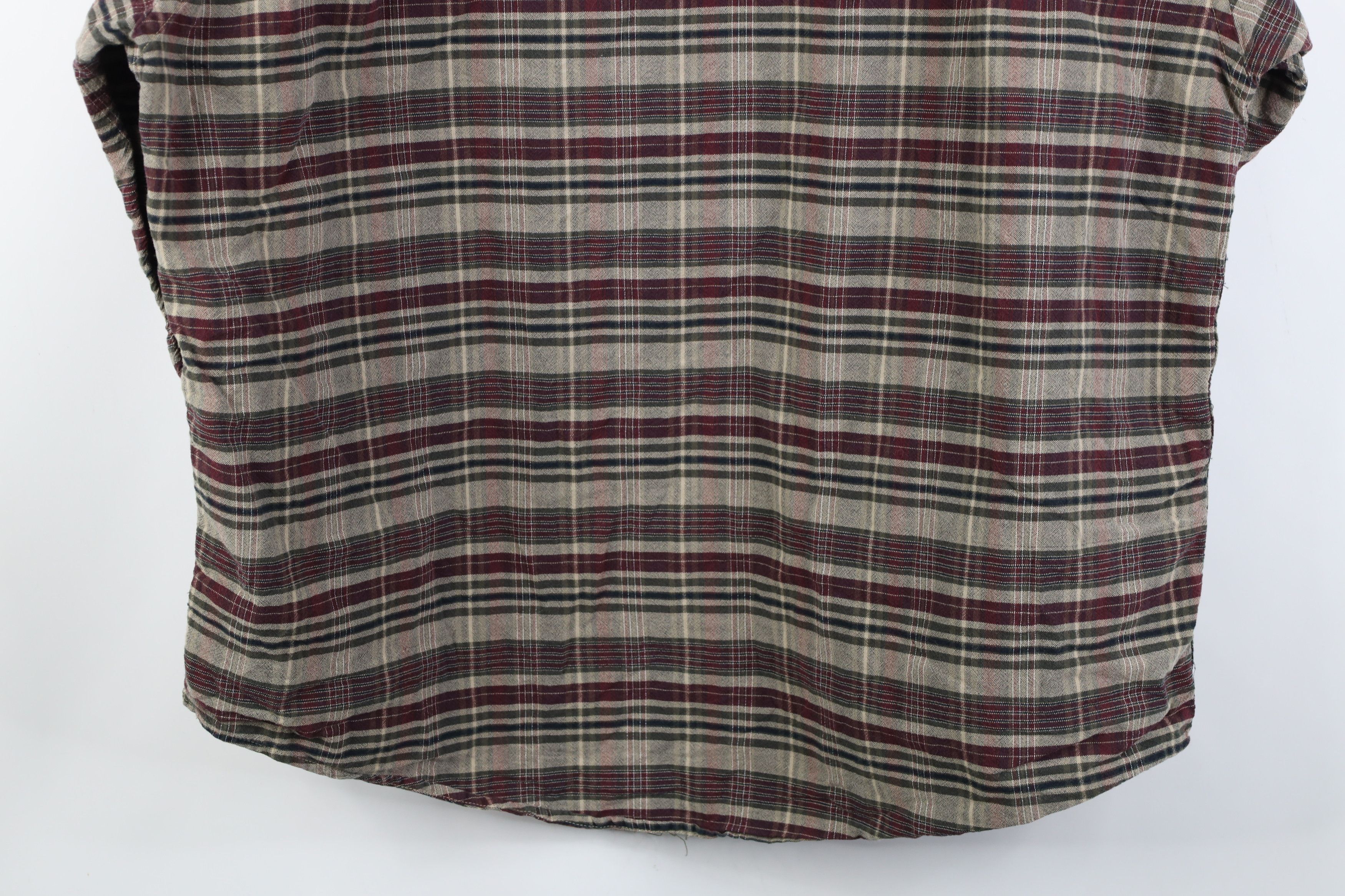 Vintage Vintage 90s Streetwear Tone Plaid Collared Button Down Shirt Size US XL / EU 56 / 4 - 9 Thumbnail