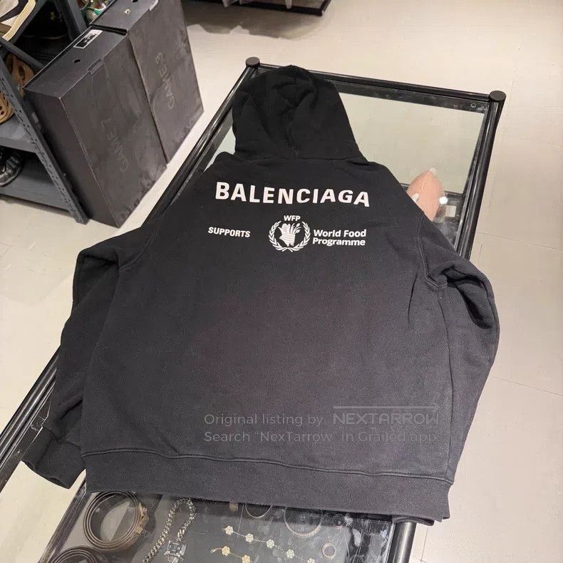 Balenciaga Balenciaga Black Wheat Pattern Hoodie Size US S / EU 44-46 / 1 - 2 Thumbnail