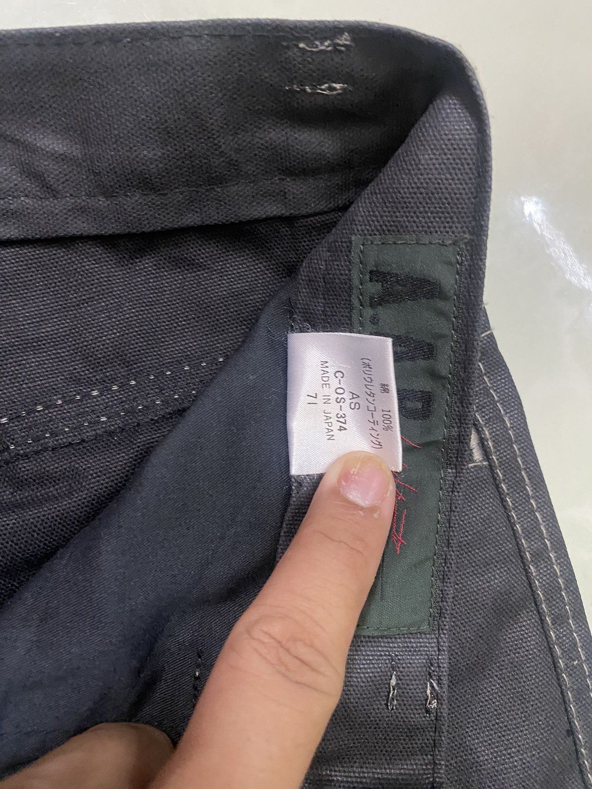 Japanese Brand Waxed Coated Yohji Yamamoto Pants Size US 30 / EU 46 - 8 Thumbnail