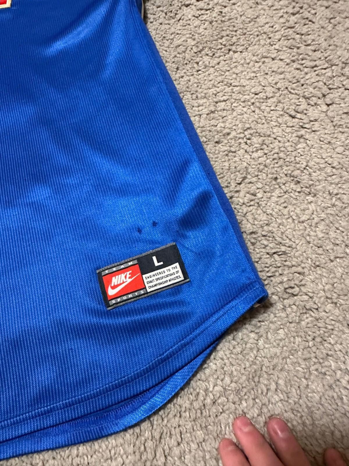Nike ITALY 1997 1998 HOME SHIRT FOOTBALL SOCCER JERSEY NIKE Size US L / EU 52-54 / 3 - 3 Thumbnail
