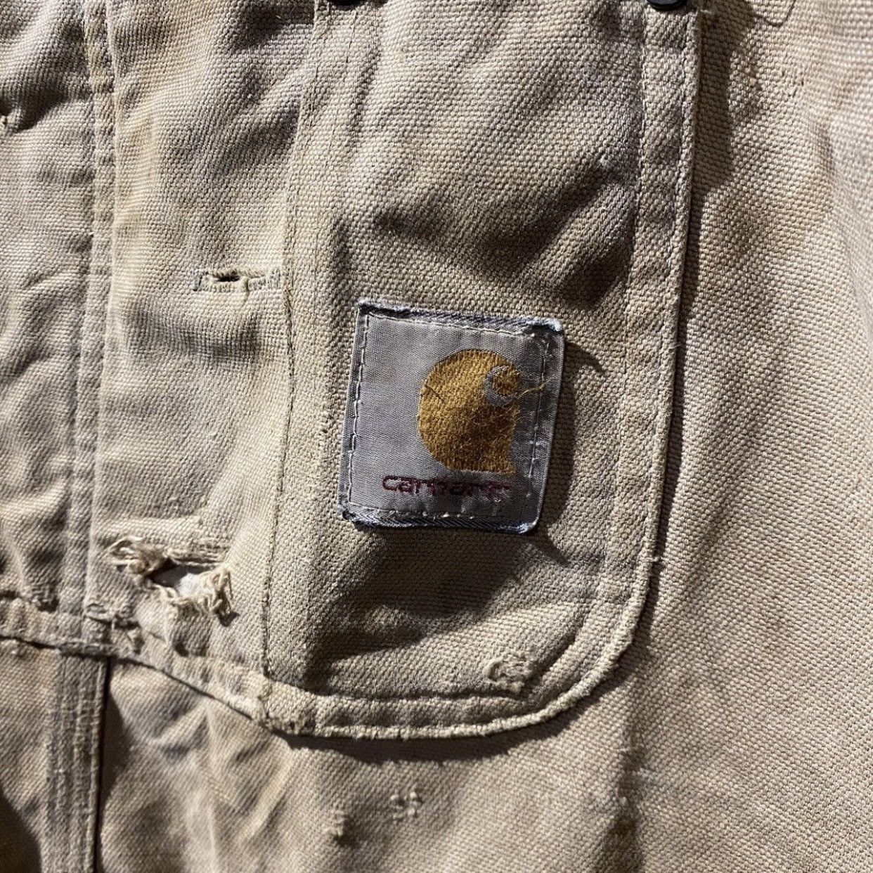 Carhartt Vintage Thrash Distressed Carhart Overalls size 50x30 Size US 44 / EU 60 - 14 Thumbnail