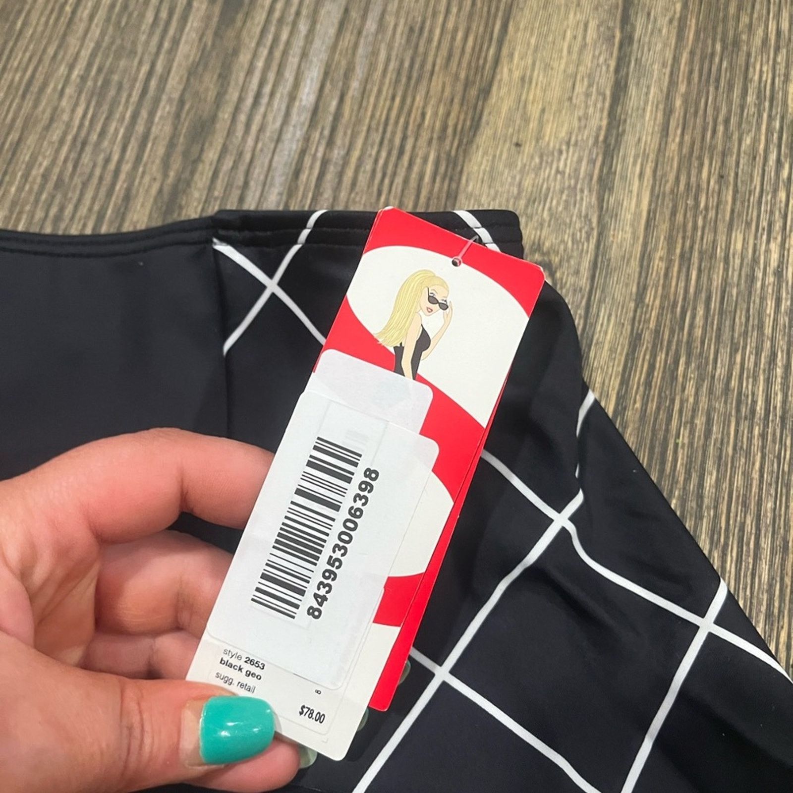 Spanx NWT Spanx Womens Flirty Skirted Swim Mid Rise Black Size 8 Size ONE SIZE - 2 Thumbnail
