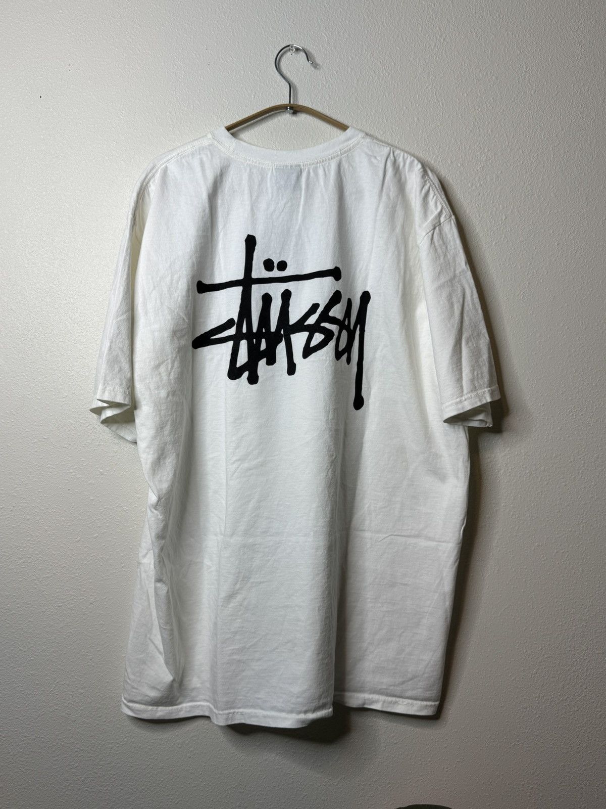 Stussy Stussy Basic Pigment Dyed Tee Natural White XL New Ship Asap Size US XL / EU 56 / 4 - 2 Thumbnail