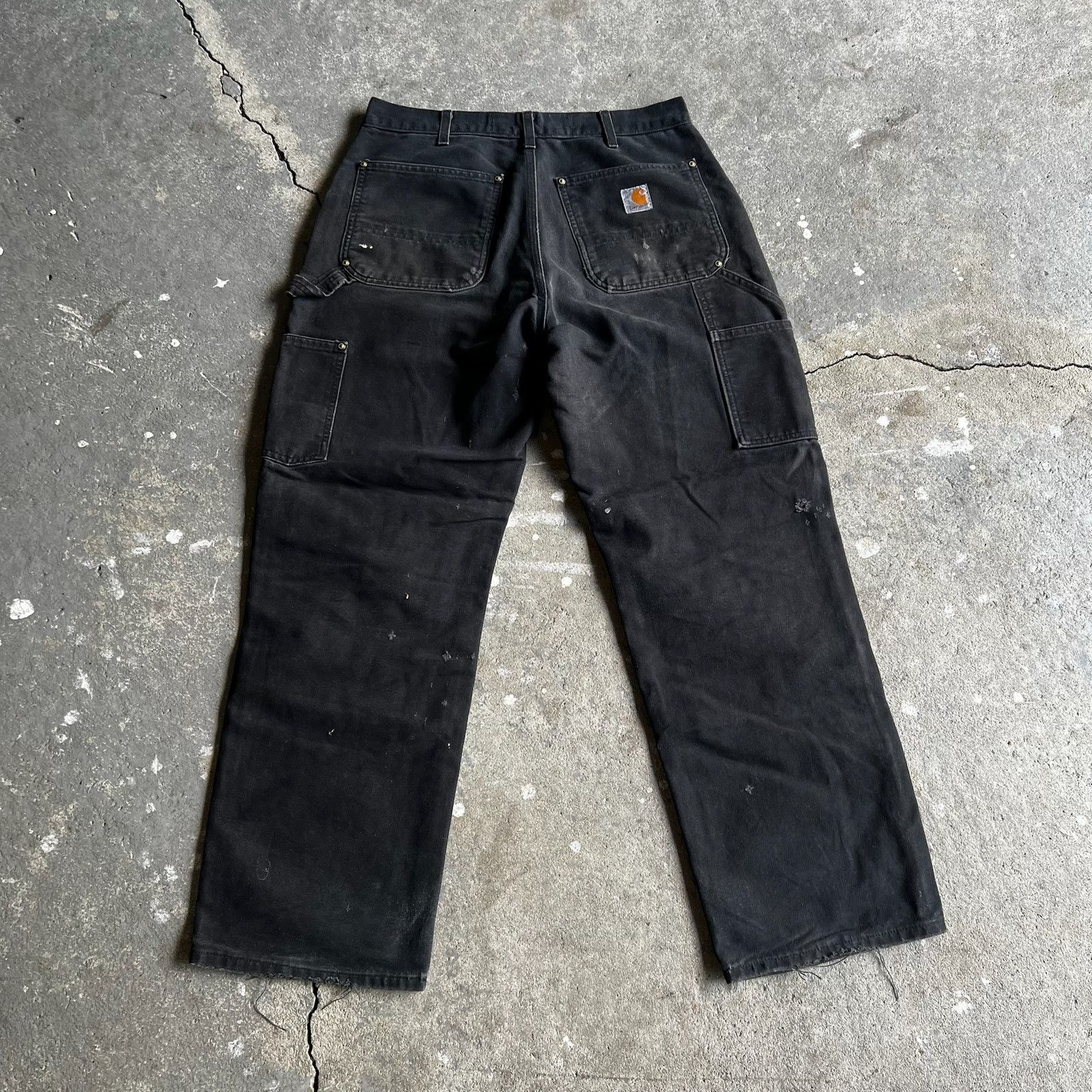 Carhartt × Vintage Carhartt black double knee work wear carpenter pants Size US 31 - 4 Thumbnail
