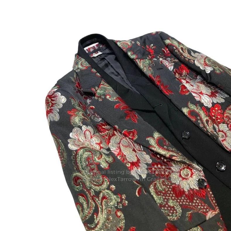 Comme des Garcons COMME des GARCONS HOMME PLUS Embroidered Long Blazer. Size US XS / EU 42 / 0 - 5 Thumbnail