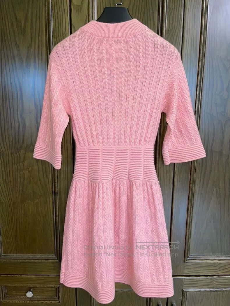 Chanel Chanel Knitted pink dress Size XS / US 0-2 / IT 36-38 - 2 Thumbnail