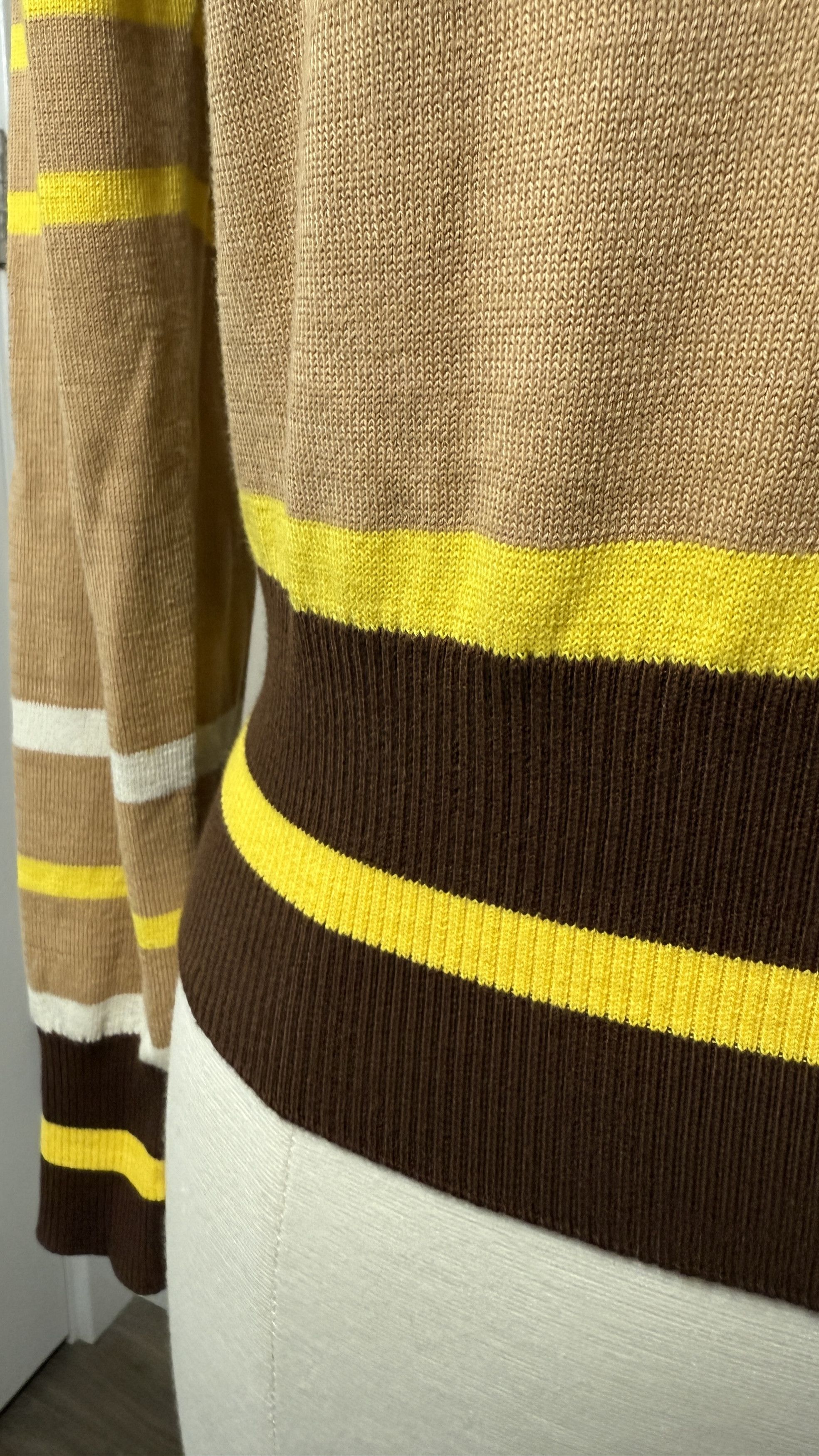 CHINTI & PARKER Chinti & Parker Varsity Stripe Cotton Knit Sweater (S) Size S / US 4 / IT 40 - 5 Thumbnail