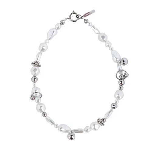 Jewelry × Vintage Pearl Necklace Beaded Chain With Temperament Clavicle Chain Size ONE SIZE - 3 Thumbnail