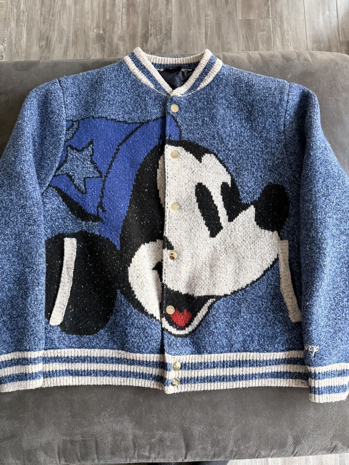 Disney × Kith Kith x Disney Lamb Wool Bomber Size US L / EU 52-54 / 3 - 1 Thumbnail