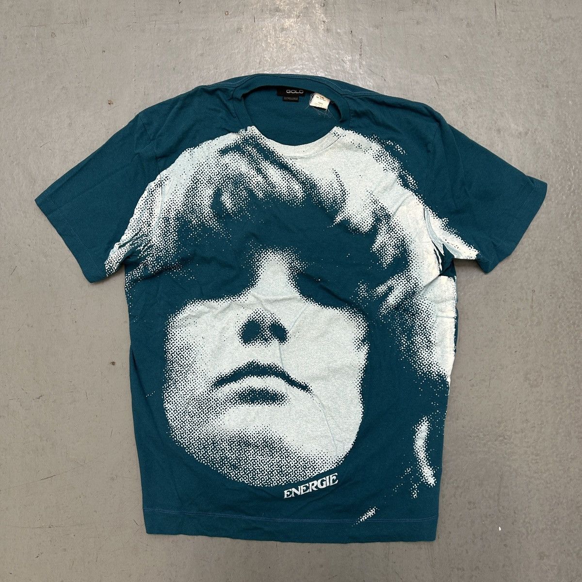 Vintage Vintage ENERGIE “Gold” Oversized Face Print Tee Size US XL / EU 56 / 4 - 1 Thumbnail