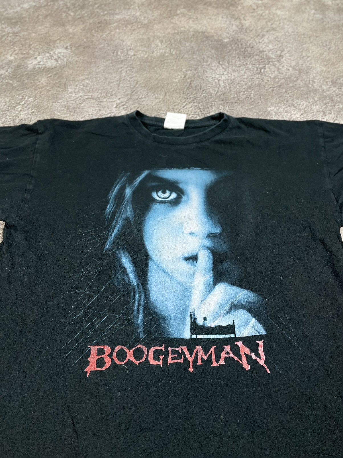 Vintage Vintage Y2K Horror Graphic Tee Sun Faded Grunge Dark Slim L Size US L / EU 52-54 / 3 - 4 Thumbnail