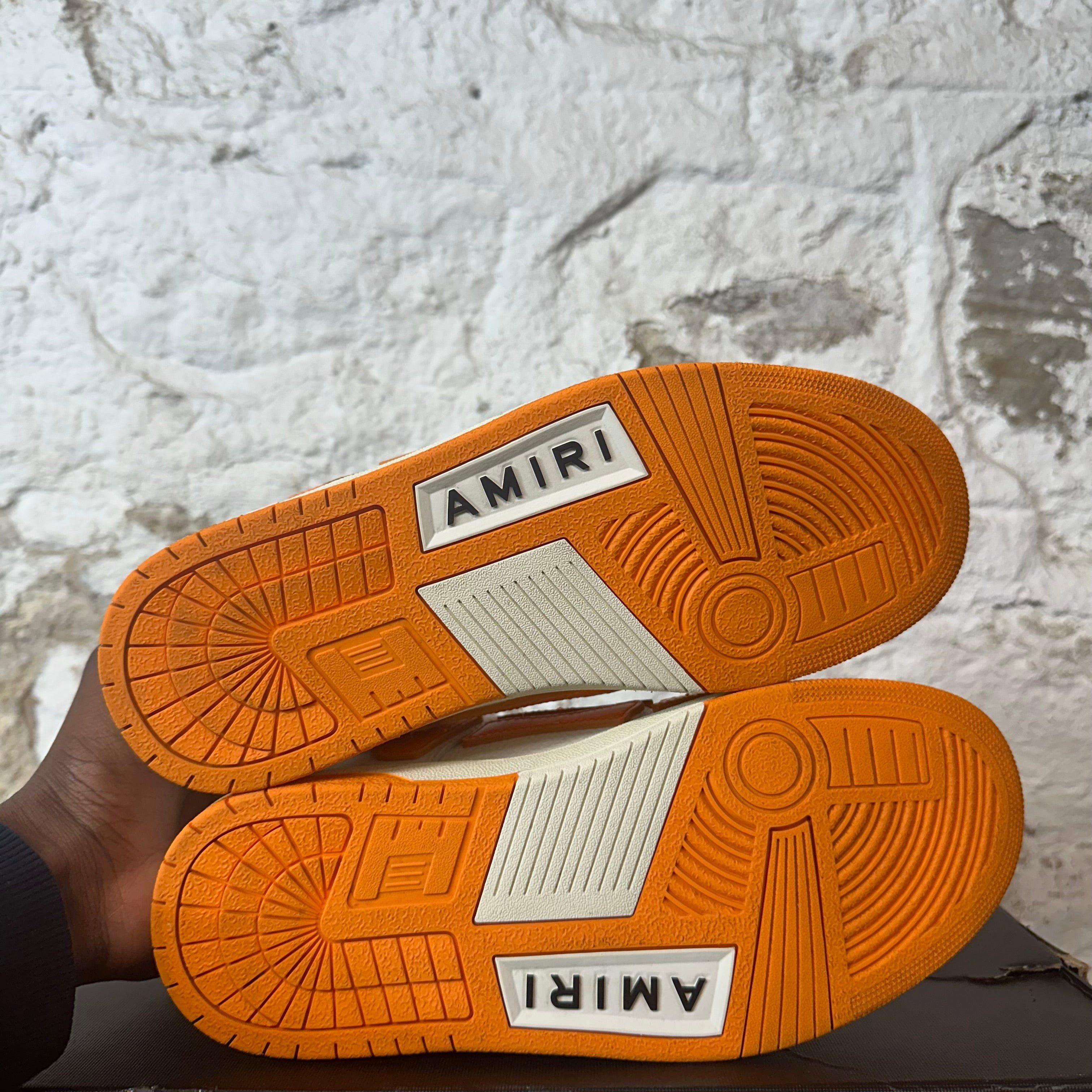 Amiri Amiri Orange Skeleton White Cream Sneaker Sz 7 (40) Size US 7 / EU 40 - 6 Thumbnail