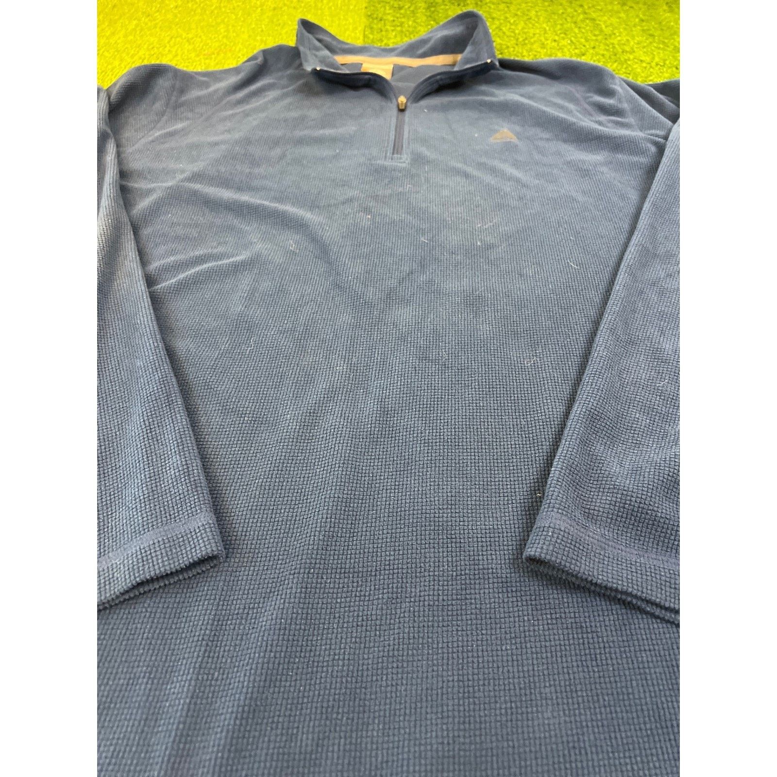 Nike ACG Nike ACG Mens XXL Blue Waffle Knit 1/4 Zip Pullover Size US XXL / EU 58 / 5 - 2 Thumbnail