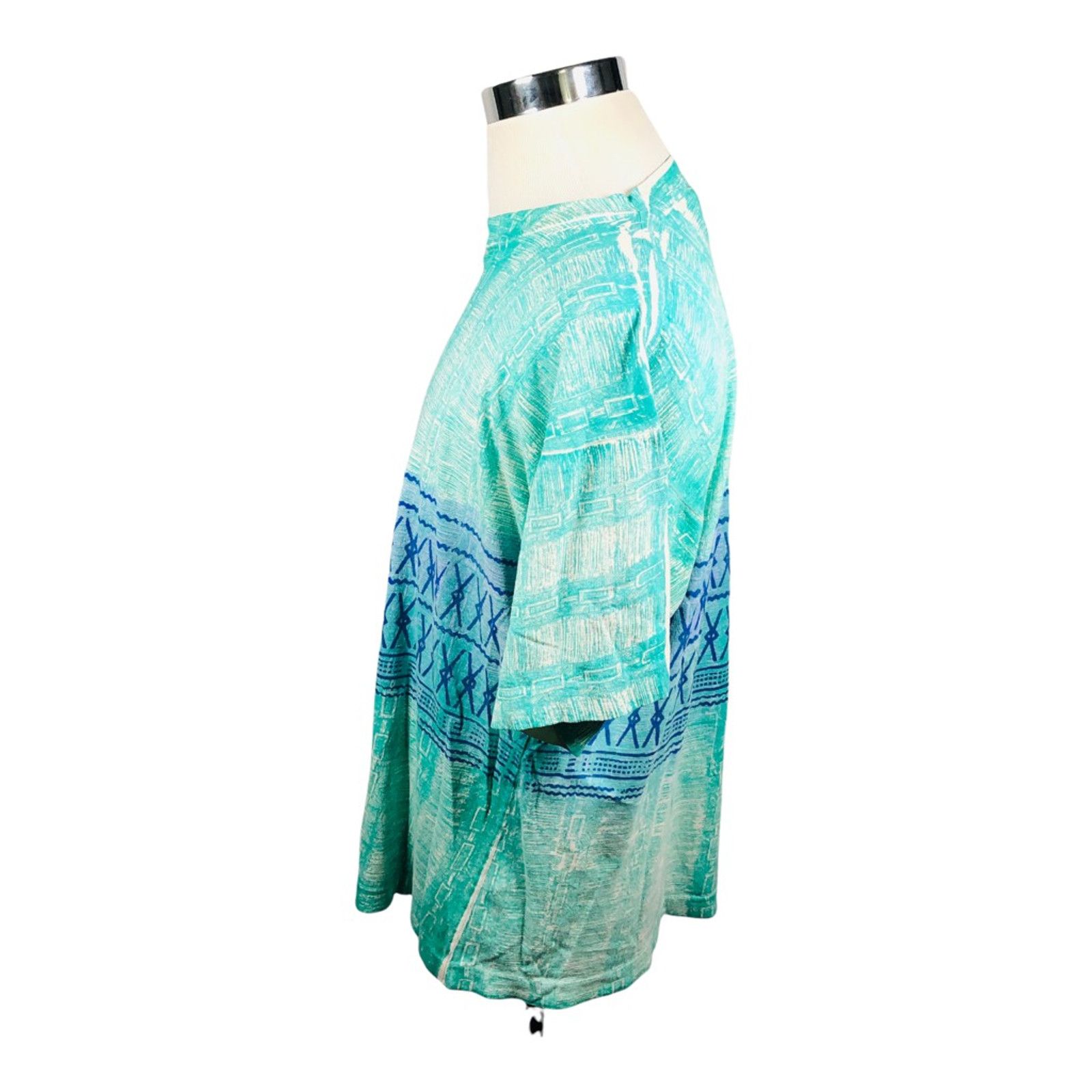 The Unbranded Brand Ocean Blue Surfer Ritz T-Shirt Vintage Blue All Over Print L Size US L / EU 52-54 / 3 - 4 Thumbnail