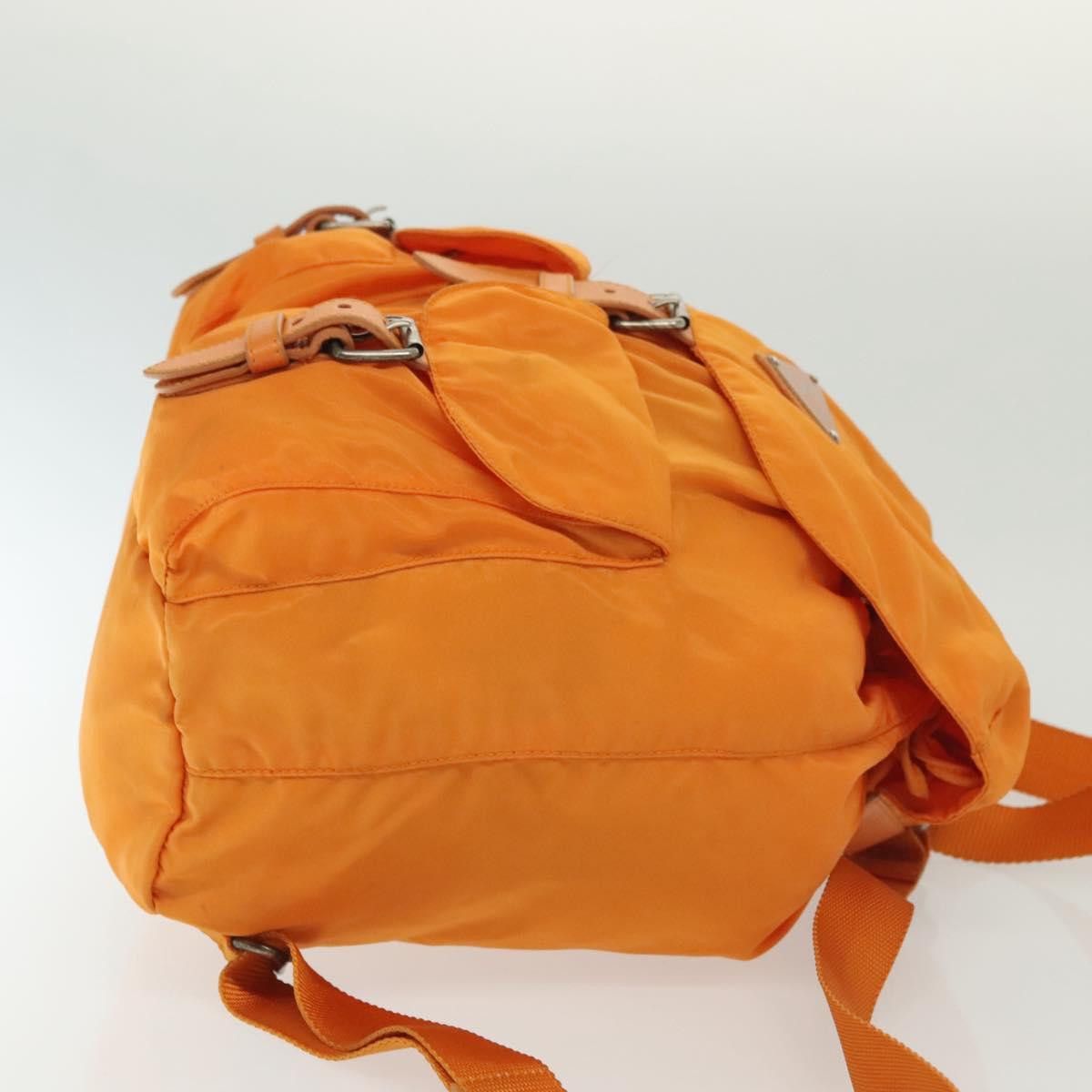 Prada PRADA Backpack Nylon Orange Silver Size ONE SIZE - 4 Thumbnail
