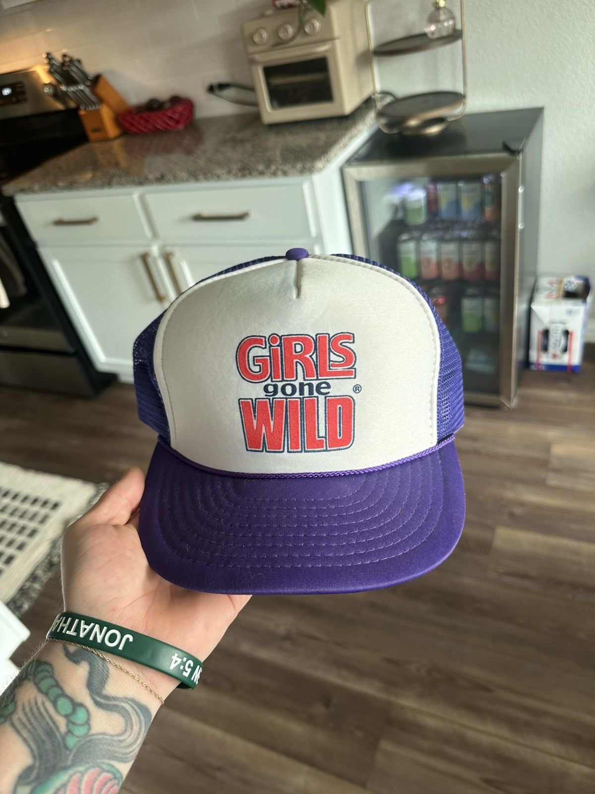 Vintage RARE 1990s Vintage Girls Gone Wild XXX Promo Trucker Hat Size ONE SIZE - 1 Thumbnail