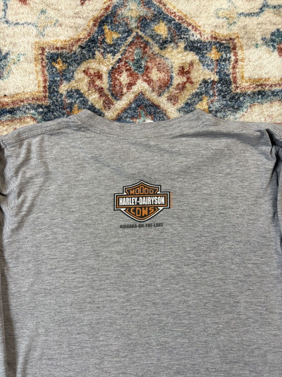 Vintage Harley Davidson Cows Biker Long Sleeve T-shirt Small Size US S / EU 44-46 / 1 - 5 Thumbnail