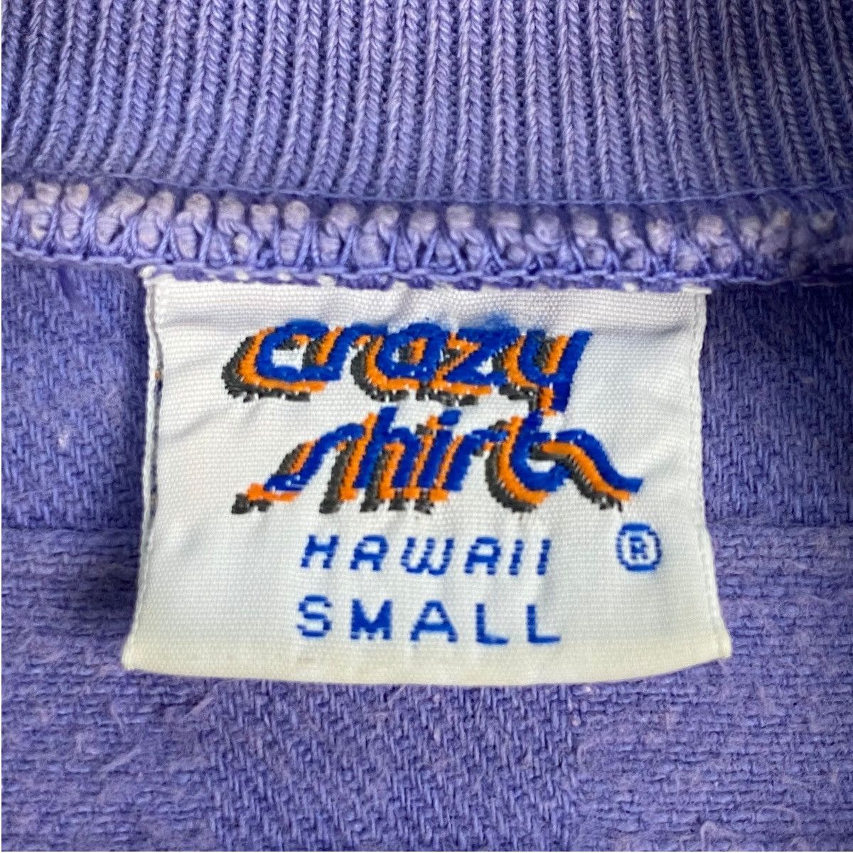 Designer × Vintage Vintage Crazy Shirt Embroidered Sweatshirt Purple Size L / US 10 / IT 46 - 4 Thumbnail