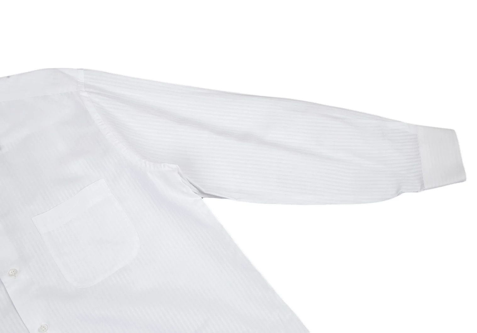 Armani Collezioni Cotton Shadow Stripe Shirt in White Size 43 Size US XXS / EU 40 - 9 Thumbnail