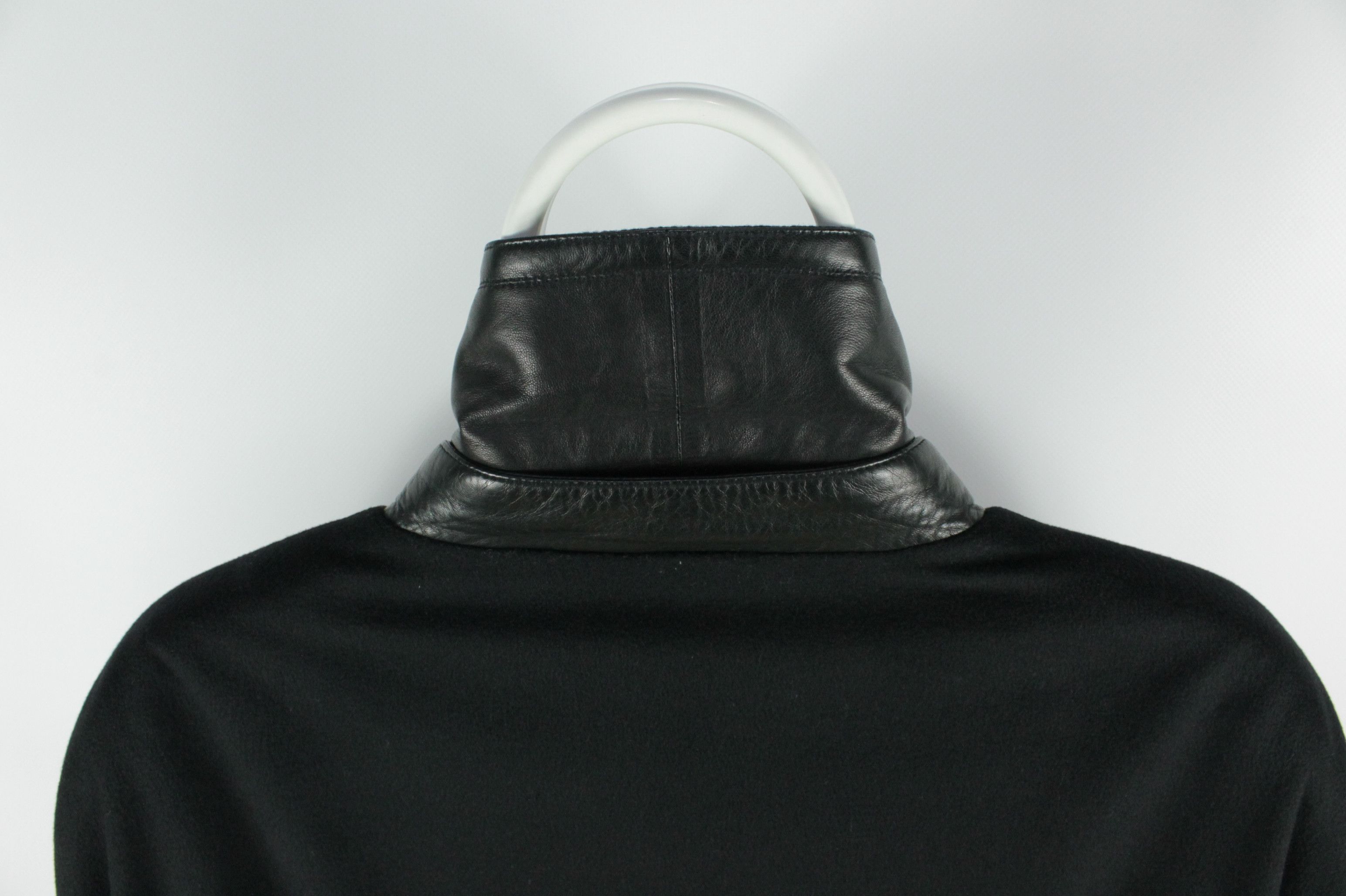 Zilli ZILLI Black Cashmere Leather Bomber Jacket Men's Size US XXL / EU 58 / 5 - 12 Thumbnail