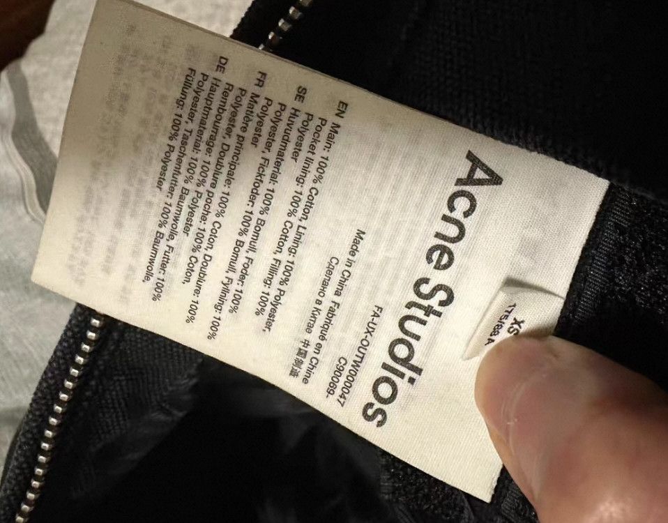 Acne Studios acne studios Black cotton-padded coat 2504-Nextarrow Size US XS / EU 42 / 0 - 3 Thumbnail