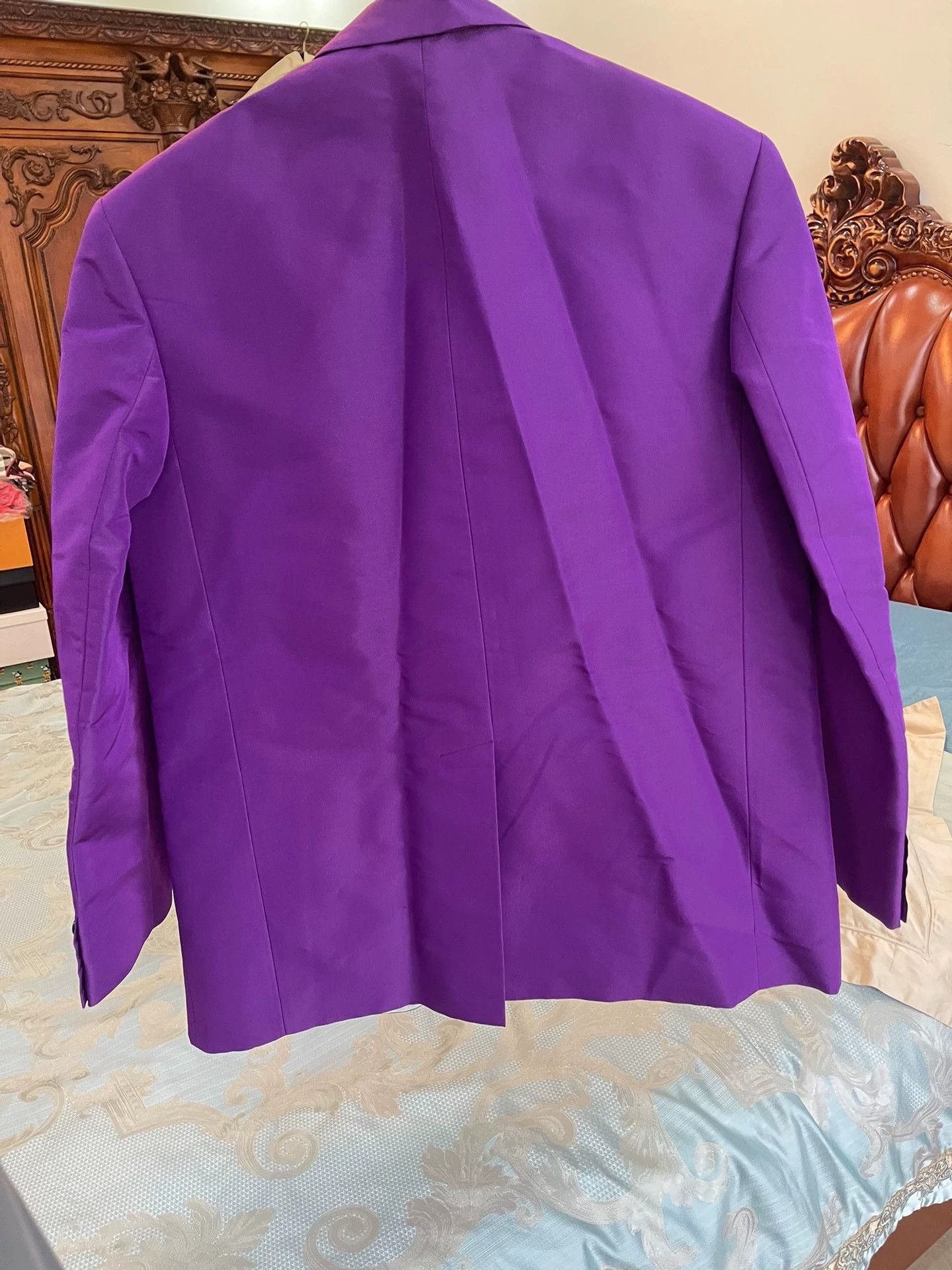 Valentino Valentino Purple Silk Blazer 46 (Oversized) New Size US S / EU 44-46 / 1 - 2 Thumbnail