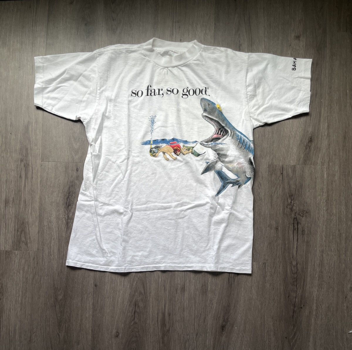 Vintage Vintage Bahamas “So far, so good ” Graphic T-shirt (No Sz) Size US XL / EU 56 / 4 - 1 Thumbnail