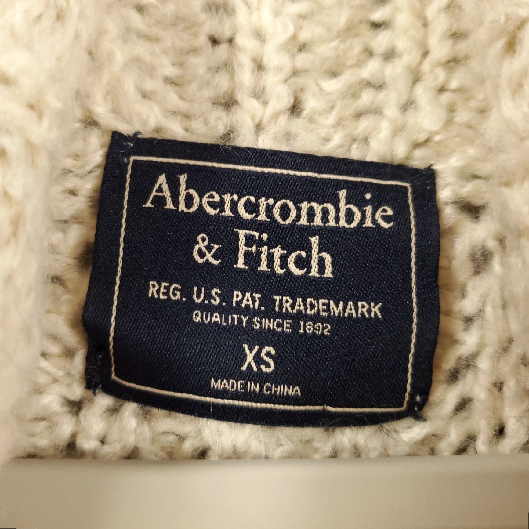Abercrombie & Fitch Abercrombie & Fitch Sweater Womens XS Wool Blend Cream Long Sleeve Turtleneck Size XS / US 0-2 / IT 36-38 - 7 Thumbnail
