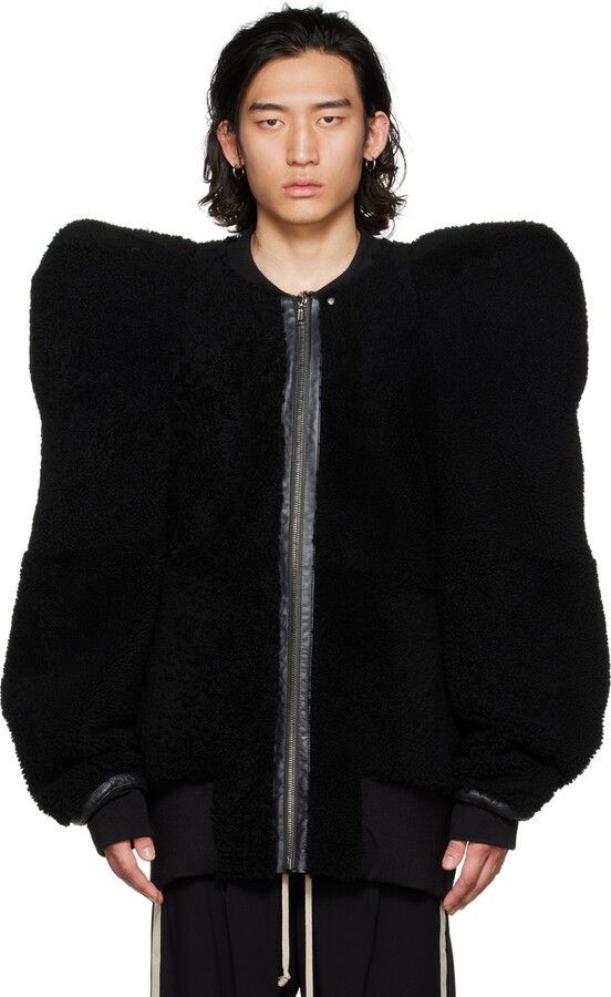 Rick Owens Rick Owens Kunst Pagoda Shearling Bomber Jacket Size US S / EU 44-46 / 1 - 4 Thumbnail