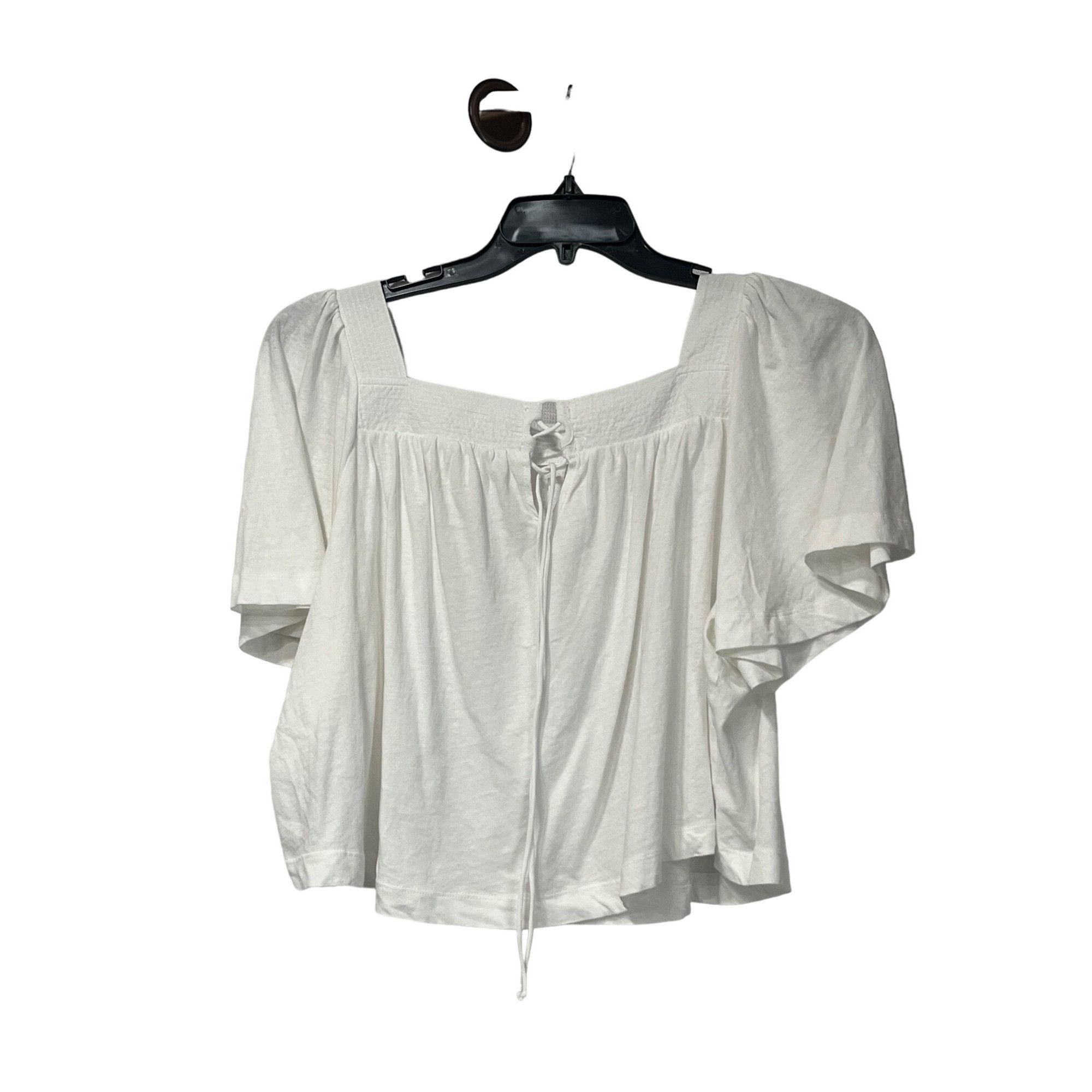 Treasure & Bond Treasure & Bond Cotton & Linen Square Neck Top, White, M Size M / US 6-8 / IT 42-44 - 11 Thumbnail