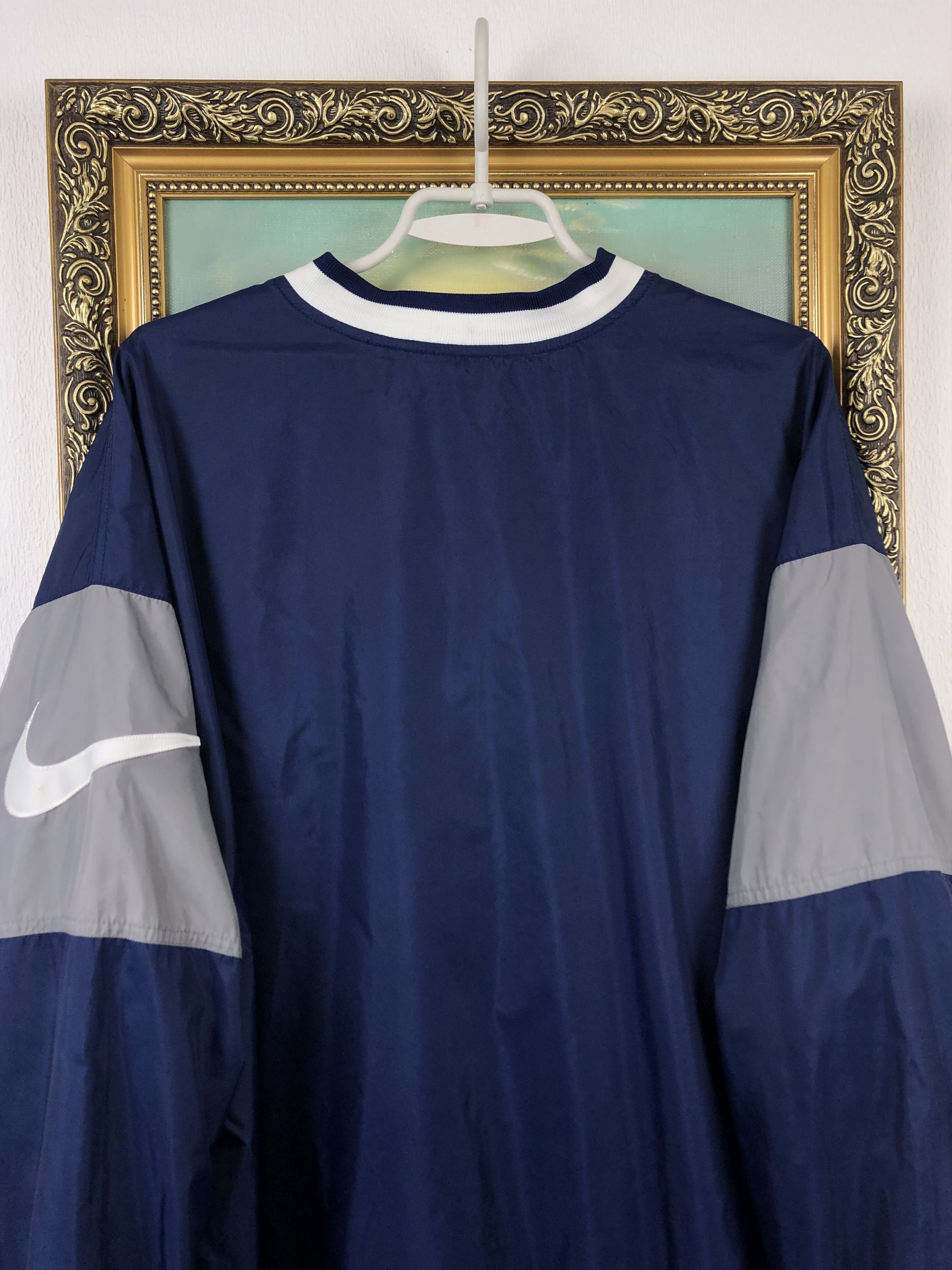 Nike × Vintage Vintage Nike Sweatshirt Rare Big Swoosh Logo Jacket Size US XL / EU 56 / 4 - 12 Thumbnail