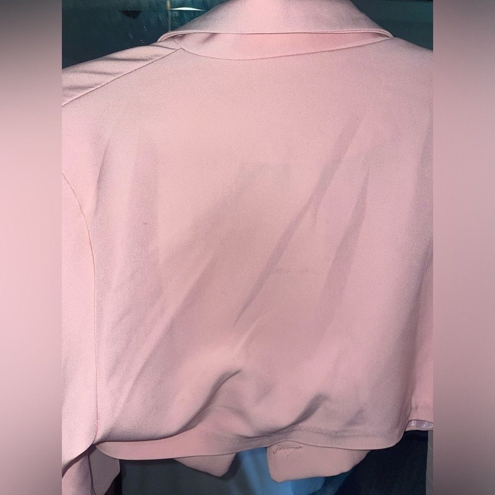 Boohoo Boohoo pink cropped blazer button up Size XS / US 0-2 / IT 36-38 - 4 Thumbnail