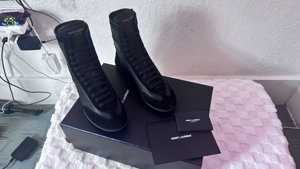 Saint Laurent Paris Brand new Saint Laurent Paris Men’s Hightop Sneaker Size 40 Size US 8 / EU 41 - 3 Thumbnail