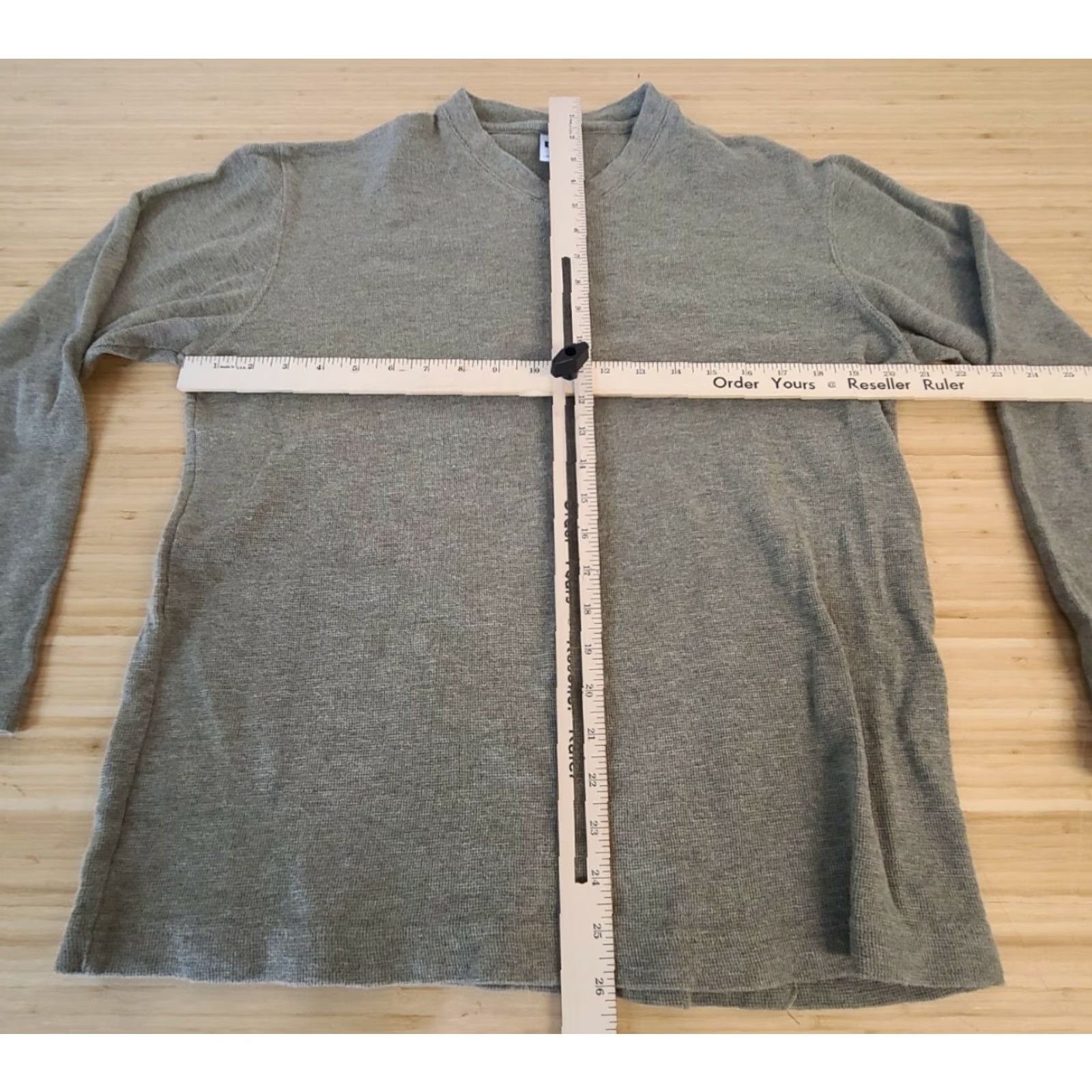 Gap GAP MEN LONG SLEEVE V-NECK THERMAL SHIRT Large Green Size US L / EU 52-54 / 3 - 4 Thumbnail