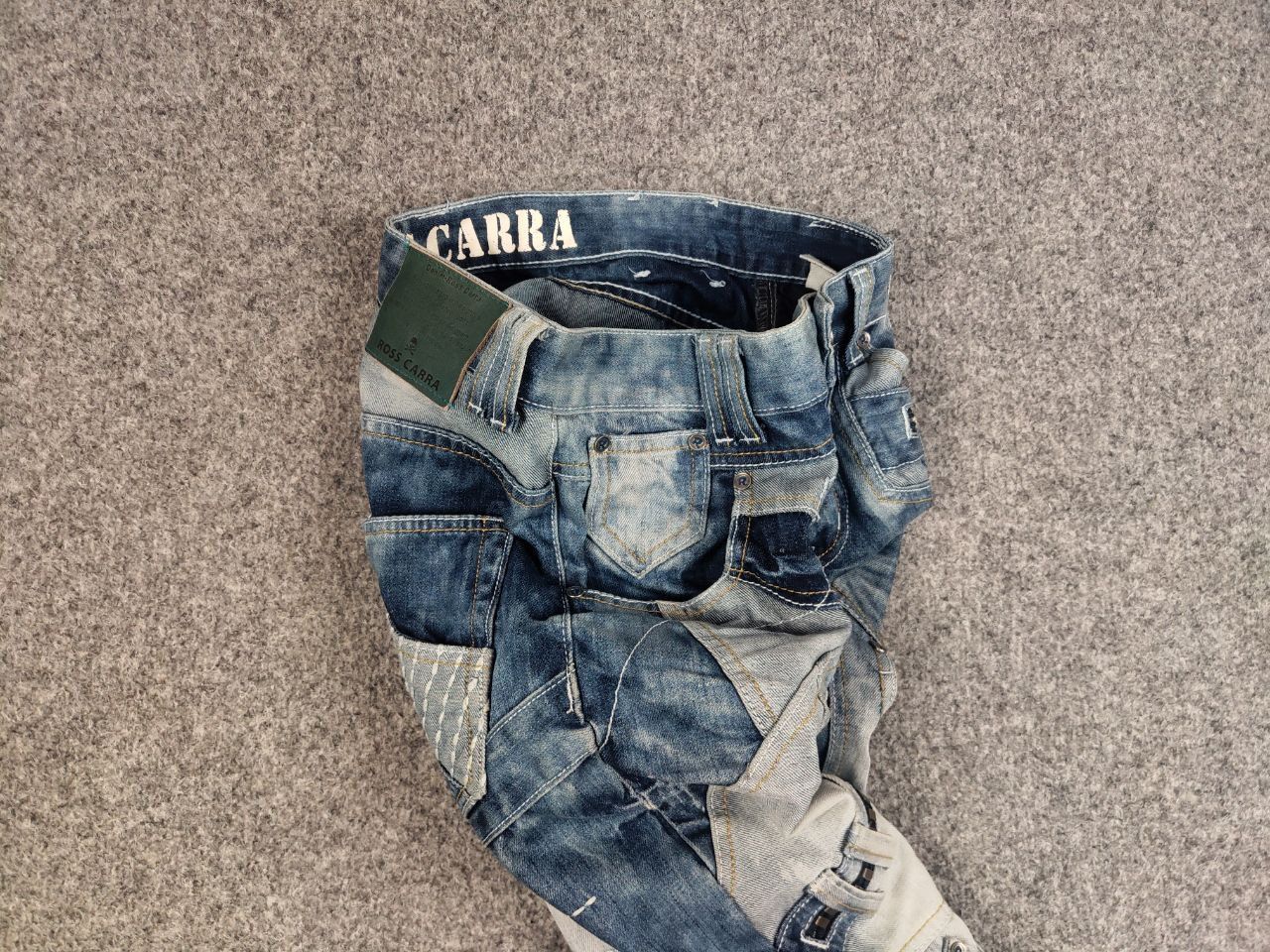 Japanese Brand × Vintage Vintage Japan Ross Carra Cargo Faded Denim Jeans Y2K Style Size US 30 / EU 46 - 1 Thumbnail
