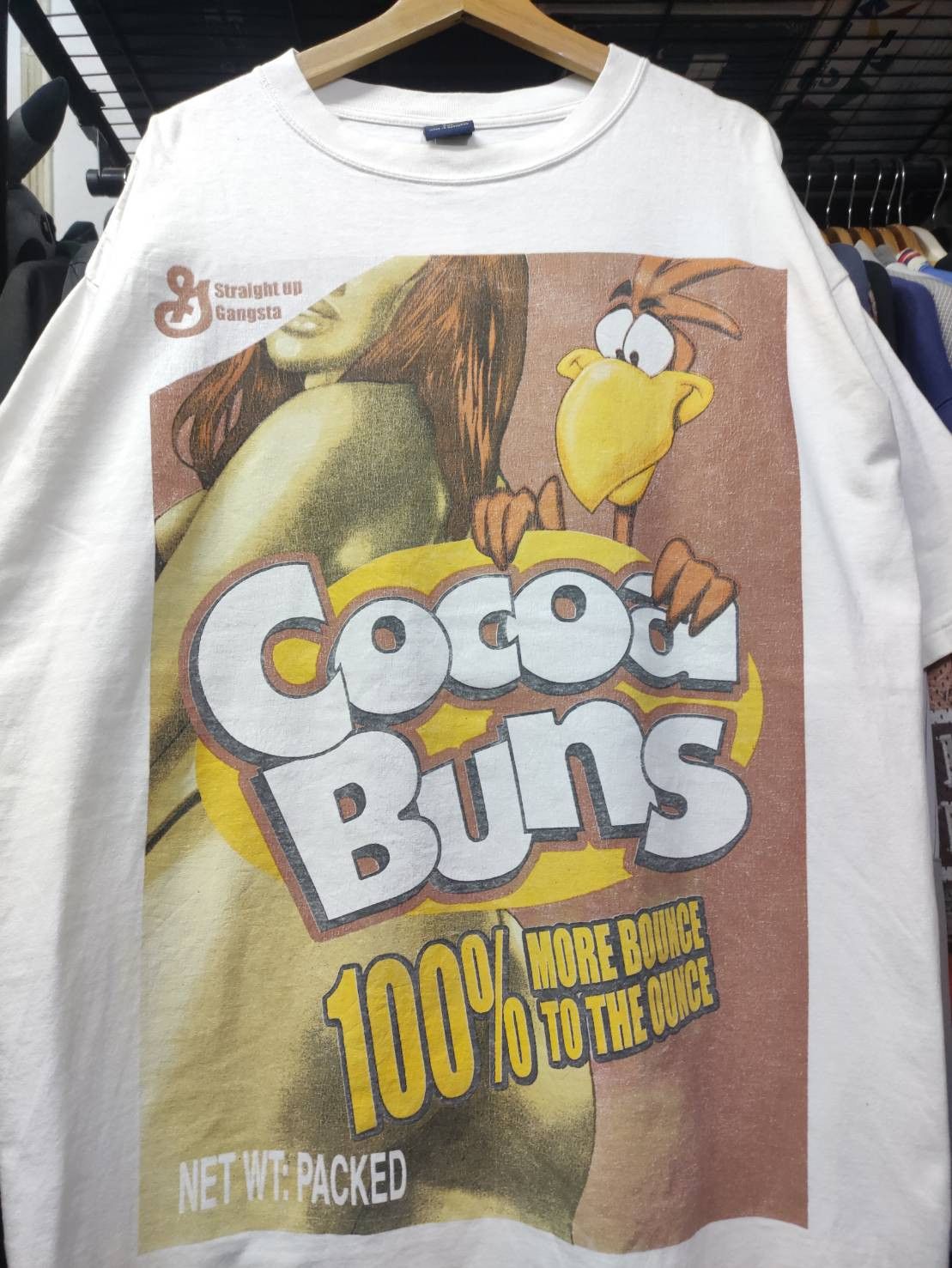 Vintage Vtg 90's Cocoa Buns Parody Cocoa Puffs T-Shirt Size US XXL / EU 58 / 5 - 1 Thumbnail